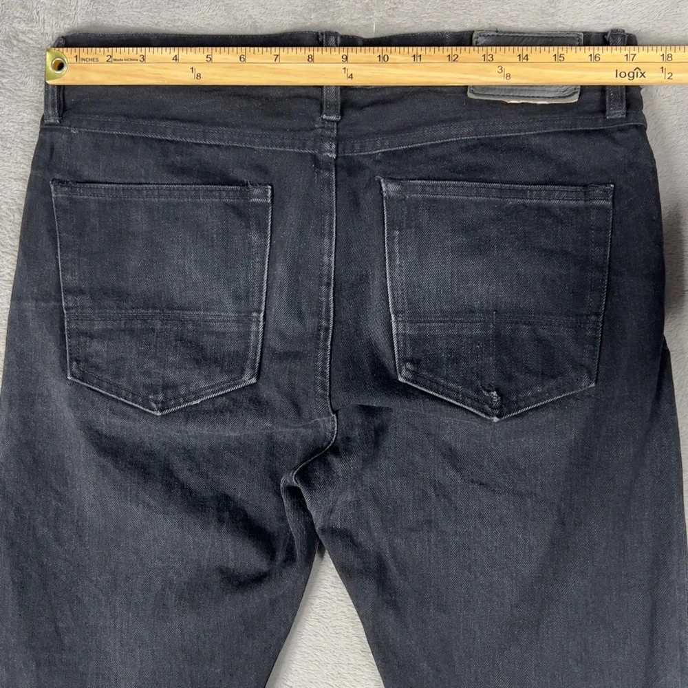 Tellason‎ Elgin Japanese Black Selvedge Jeans Men's 34x34 Slim Tapered 13.5 oz - Picture 10 of 16